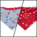 I Hate Fireworks/Red Paisley Reversible Slip-on Scrunchie Bandana (Medium)