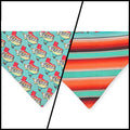 Texas Serape/Serape Reversible Tie-on Bandana (Medium)