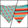 Texas Serape/Serape Slip-on Scrunchie Bandana (Small/Medium)