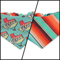 Texas Serape/Serape Slip-on Scrunchie Bandana (X-Small)