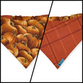Pumpkin Patch/Orange Plaid Reversible Slip-on Scrunchie Bandana (X-Large)