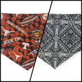 Longhorns/Geo Mosaic Tie-on Bandana (Medium)