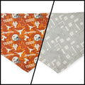 Longhorns/Fractal Lines Reversible Tie-on Bandana (X-Large)