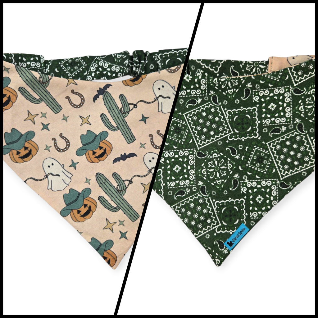 Western Halloween/Hunter Blazin' Slip-on Scrunchie Bandana (Small/Medium)