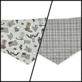 Little Cowboy/Gray Plaid Tie-on Bandana (Medium)