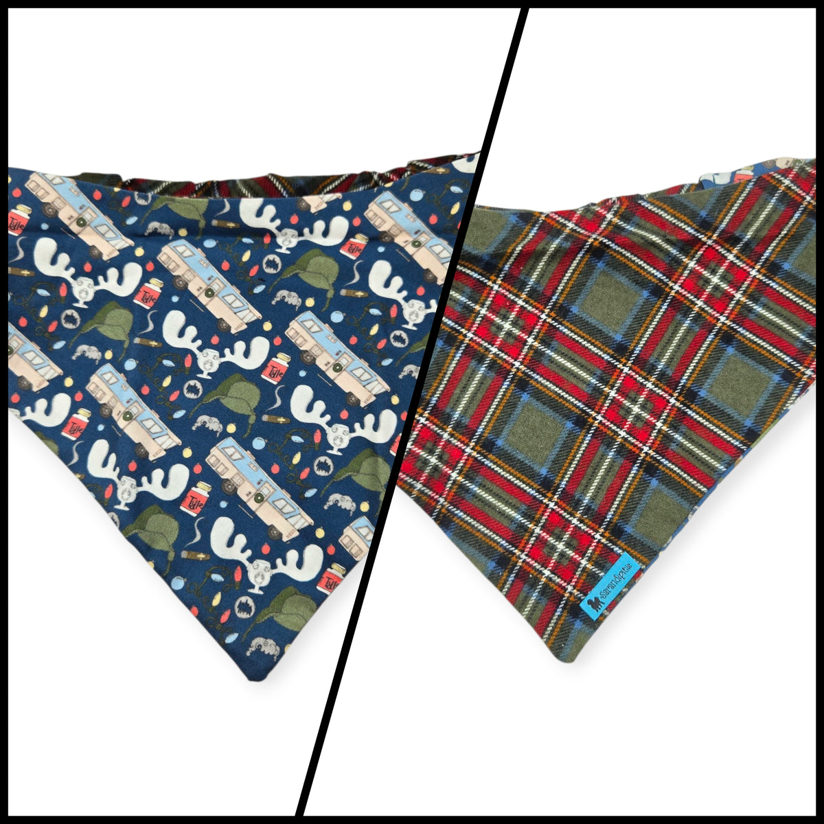 Griswold/Tartan Plaid Slip-on Scrunchie Bandana (Large)