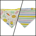 Western Easter/Pastel Easter Stripes Slip-on Scrunchie Bandana (X-Small)