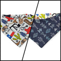Texas Symbols/Santa Fe Nights Reversible Slip-on Scrunchie Bandana (X-Small/Small)