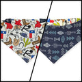Texas Symbols/Santa Fe Nights Slip-on Scrunchie Bandana (Medium)