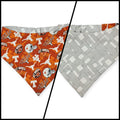 Longhorns/Fractal Lines Slip-on Scrunchie Bandana (Large)