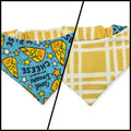 Sweet Dreams/Mustard Plaid Reversible Slip-on Scrunchie Bandana (Medium)