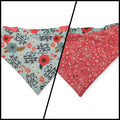 I'm Too Old For This/Coral Paisley Reversible Slip-on Scrunchie Bandana (Small/Medium)