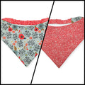 I'm Too Old For This/Coral Paisley Reversible Slip-on Scrunchie Bandana (Large/X-Large)