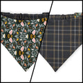 Honey Garden Bee-utiful Bees/Black Plaid Slip-on Scrunchie Bandana (Large/X-Large)