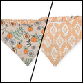 Sweet Peachy Daisies/Coastal Cowgirl Reversible Slip-on Scrunchie Bandana (X-Large)