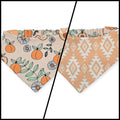 Sweet Peachy Daisies/Coastal Cowgirl Reversible Slip-on Scrunchie Bandana (Medium)