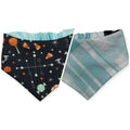 Halloween Candy/Faded Madras Diagonal Plaid Reversible Slip-on Scrunchie Bandana (X-Small/Small)