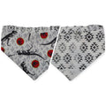 Jurassic Skeletons/Distressed Grunge Aztec Reversible Slip-on Scrunchie Bandana (Medium)