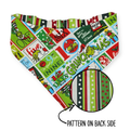 Grouchy Count Down/Christmas Stripes Reversible Bandana