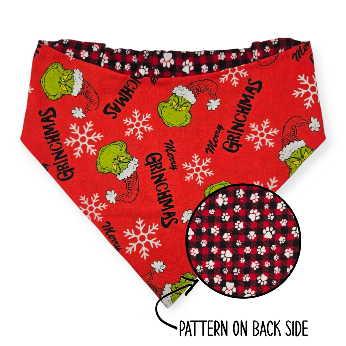 Grouchy/Buffalo Plaid Reversible Bandana