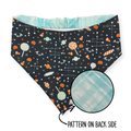Halloween Candy/Faded Madras Diagonal Plaid Reversible Bandana