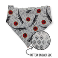Jurassic Skeletons/Distressed Grunge Aztec Reversible Bandana