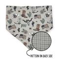 Little Cowboy/Gray Plaid Reversible Bandana