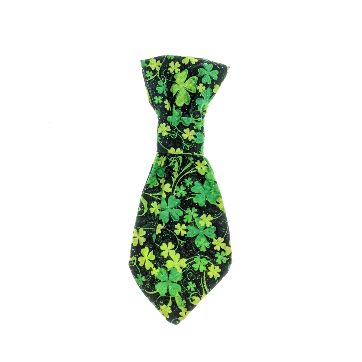 Black Shamrocks Dog Necktie (Small)