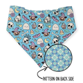 Pastel Halloween Charm/Blue Plaid Reversible Bandana