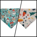 Camping/Christmas Doodle Slide-on Bandana (XX-Small)