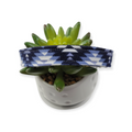 Blue Southwestern Martingale dog collar (Medium)