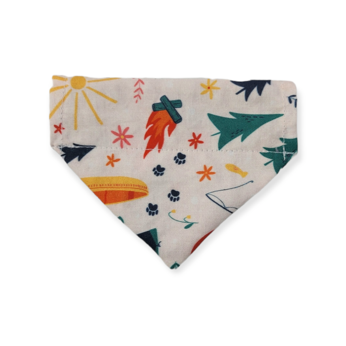 Camping/Christmas Doodle Slide-on Bandana (XX-Small)