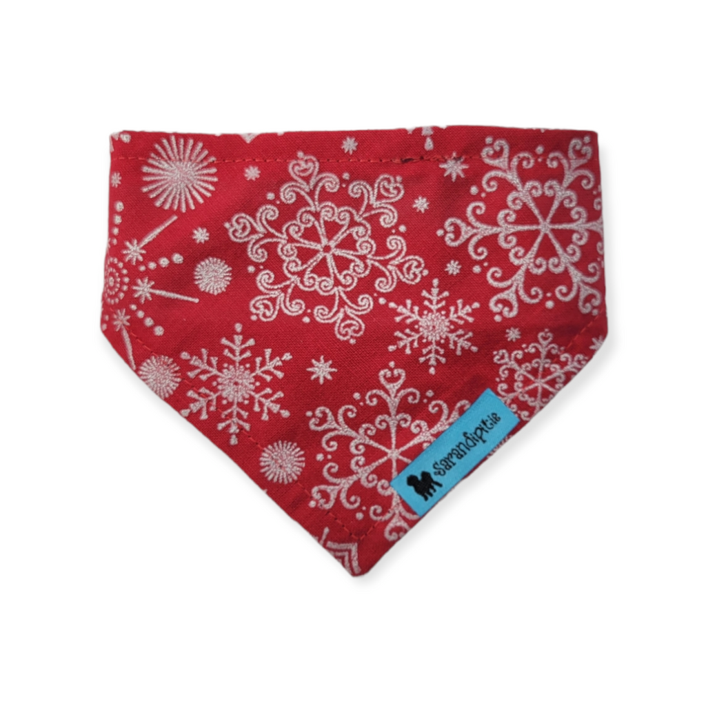 Gig 'Em/Snowflakes Velcro Bandana (X-Small)