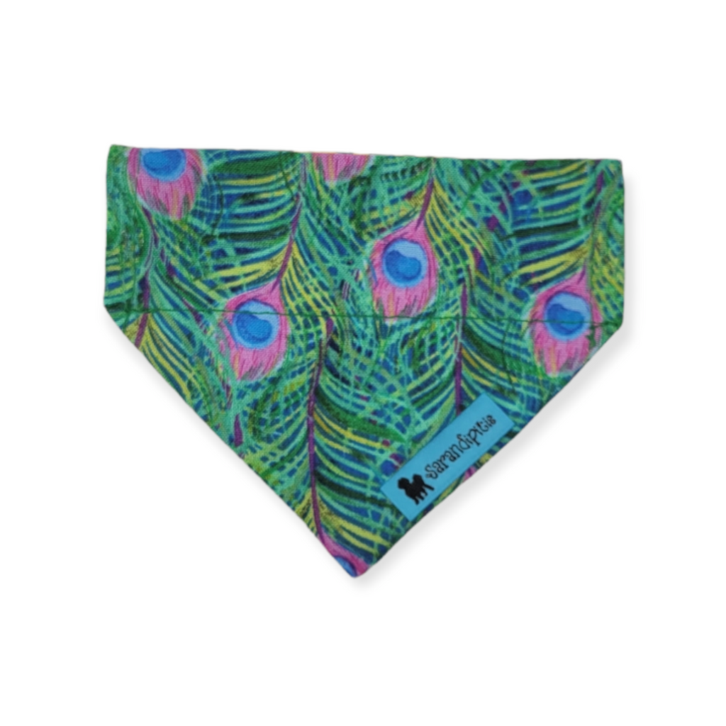 Baylor/Peacock Slide-on Bandana (XX-Small)