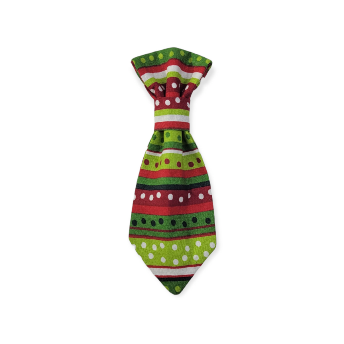 Christmas Stripes Dog Necktie (Small)