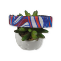 Patriotic Stained Glass Dog Collar (Medium, 1" wide)