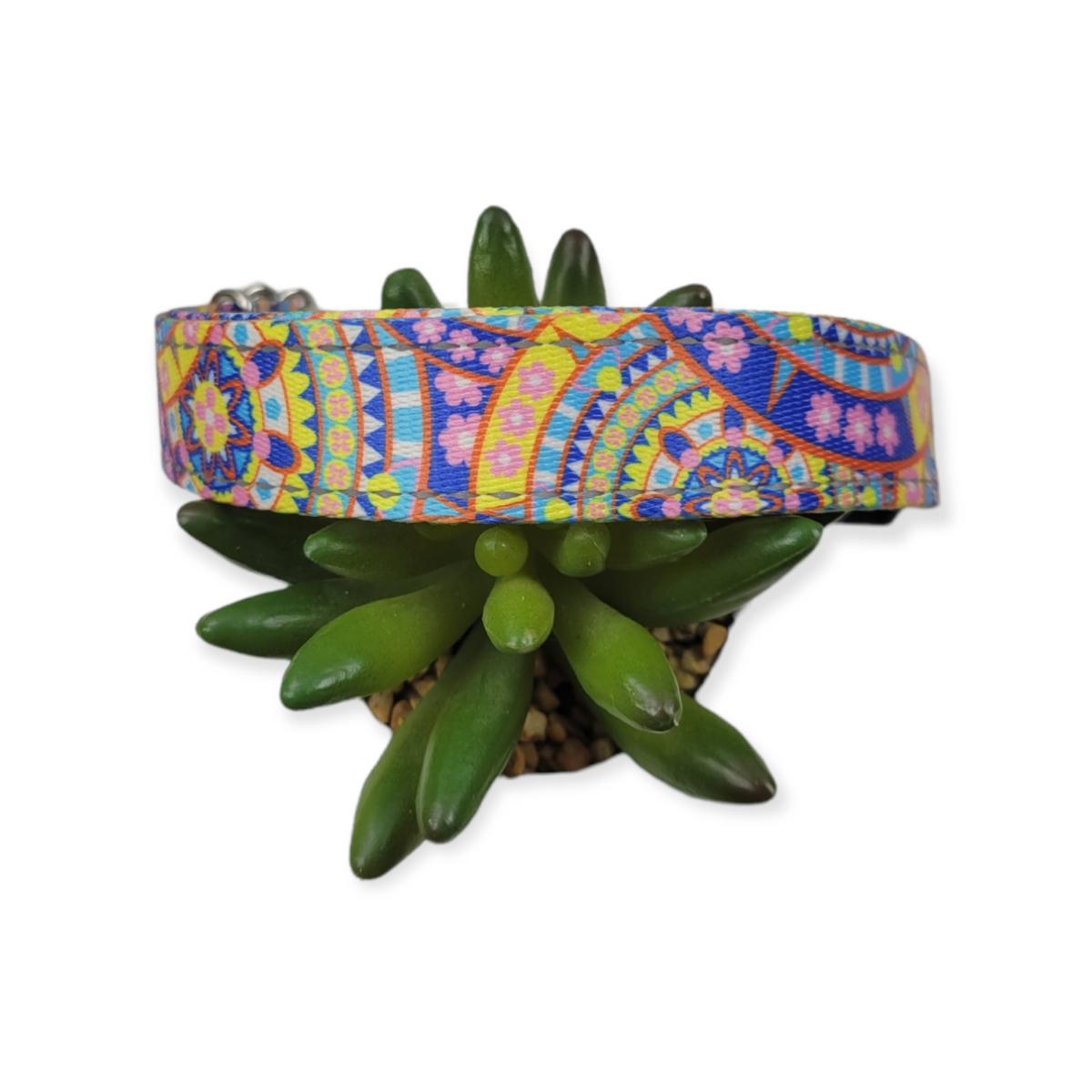 Mandala Reflective Dog Collar (Large)