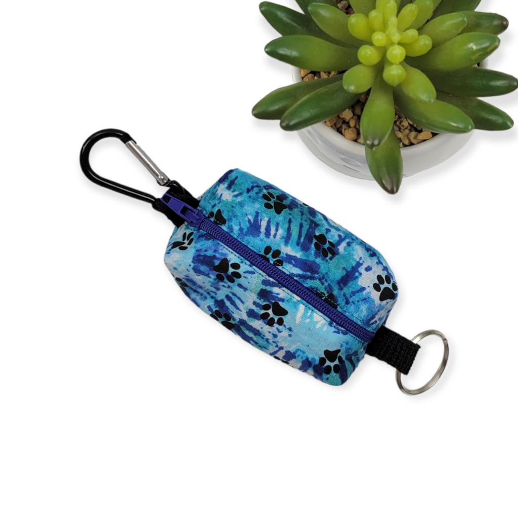 Dog Waste Bag Dispenser - Blue Tie Dye