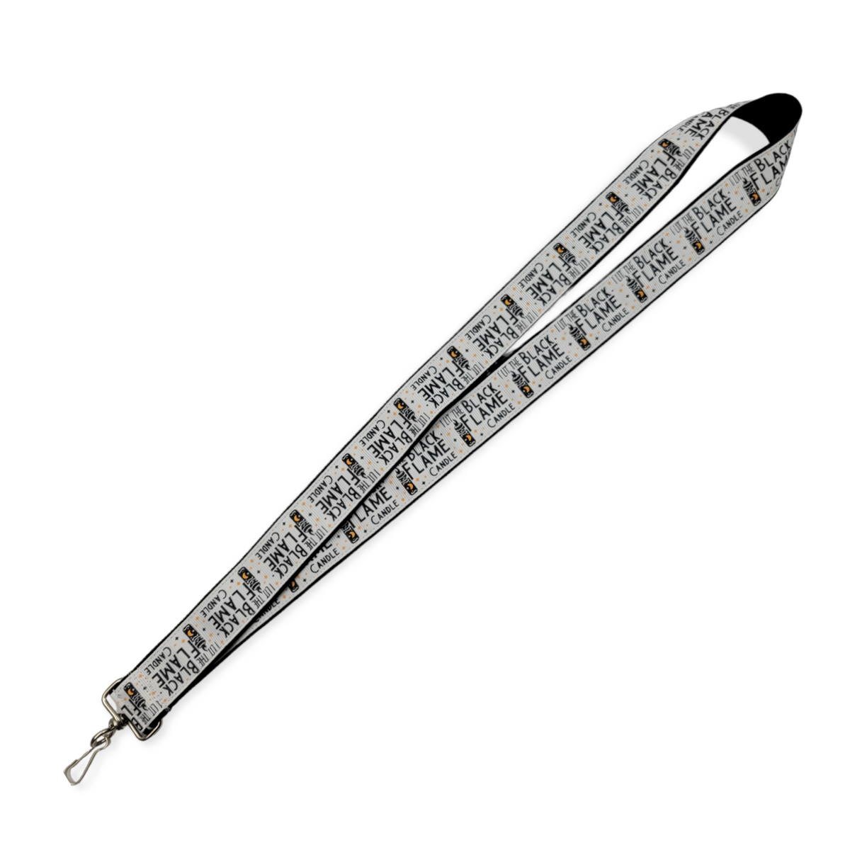 I Lit The Black Flame Candle Lanyard  (1" hardware)