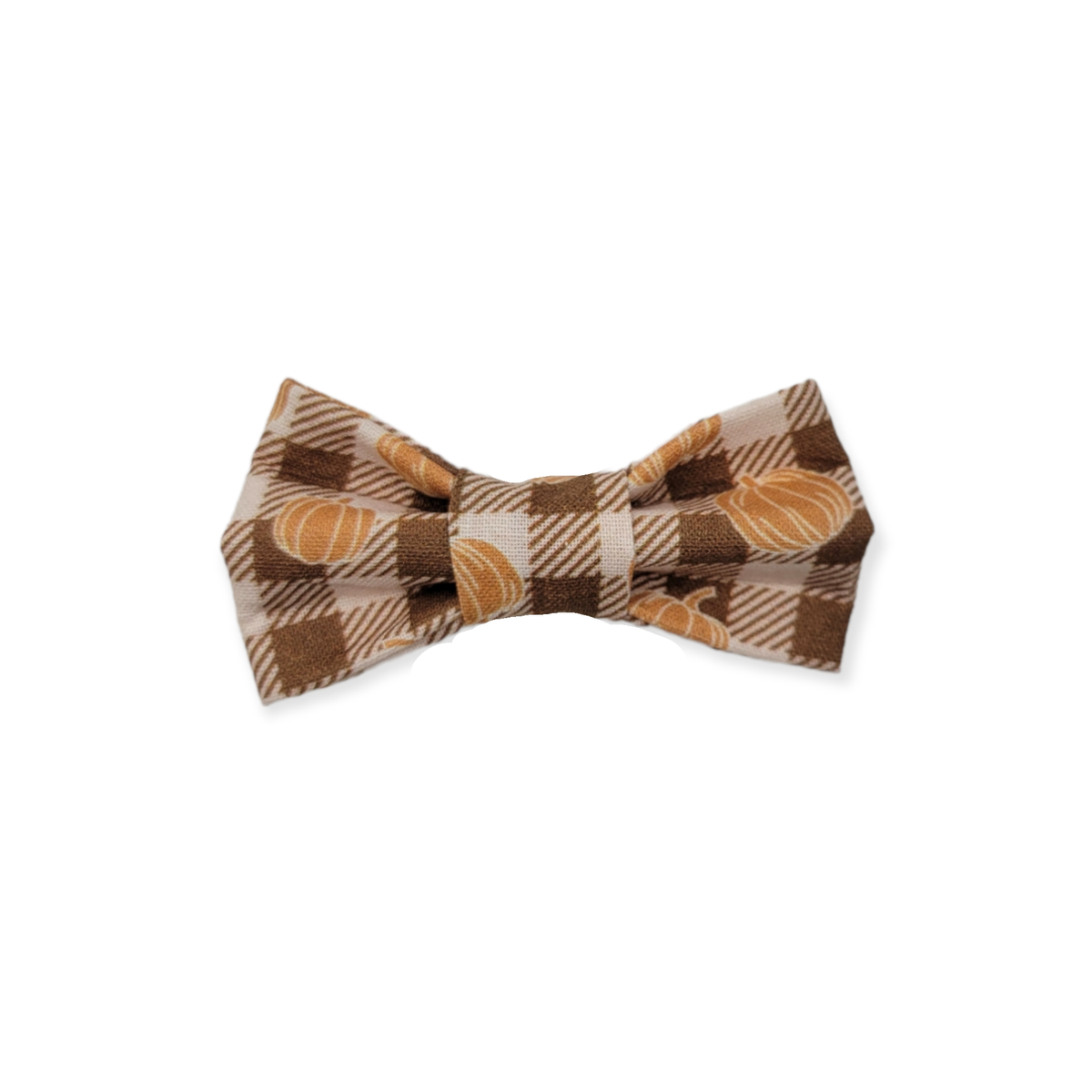 Pumpkin Plaid Bowtie - 3"