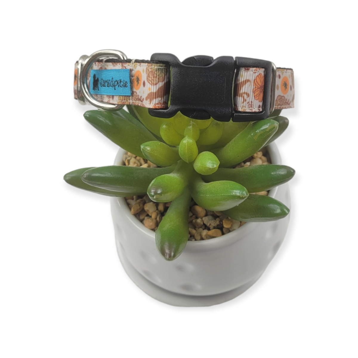 Jurassic Floral dog collar (Small)