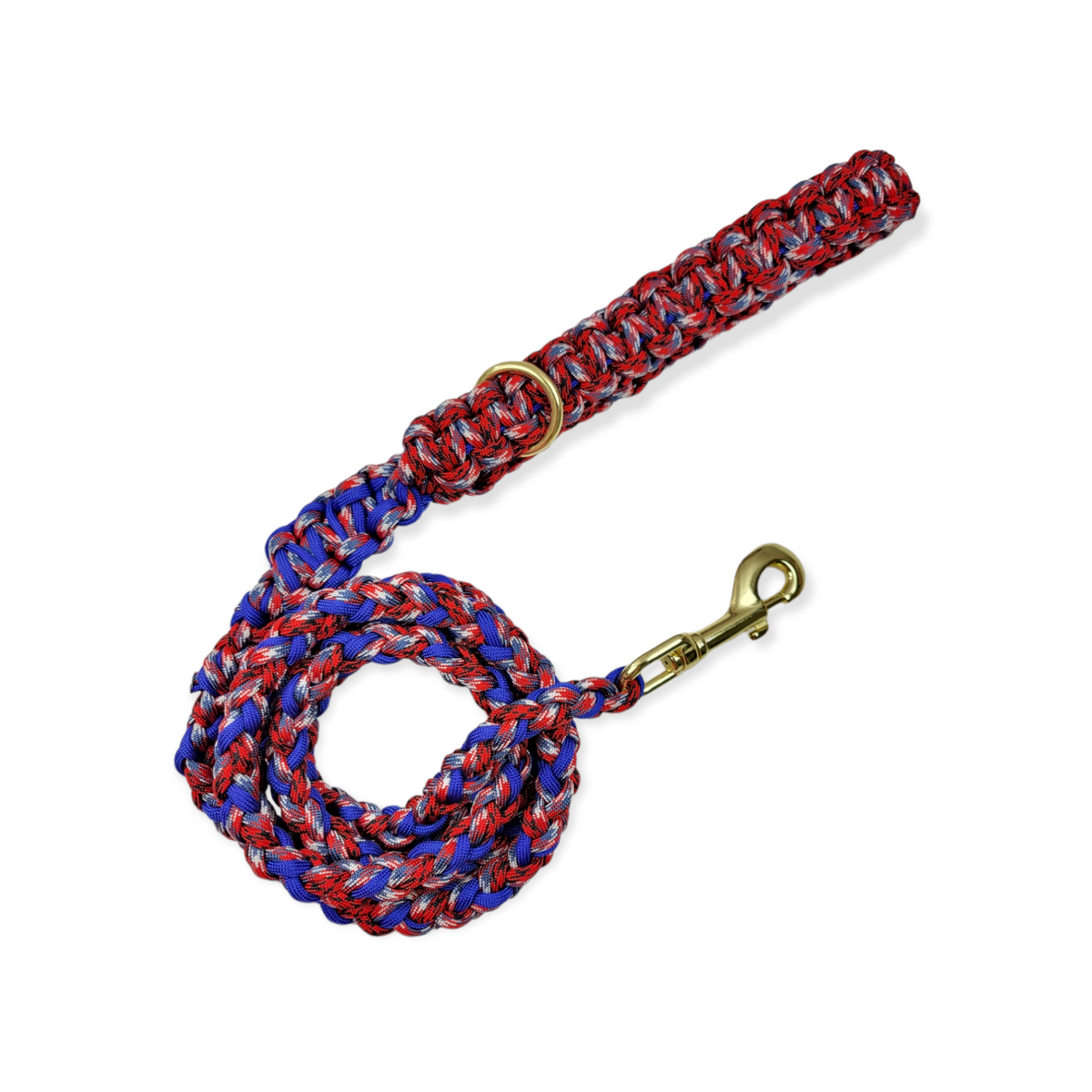 Patriotic Paracord Rope leash (6')
