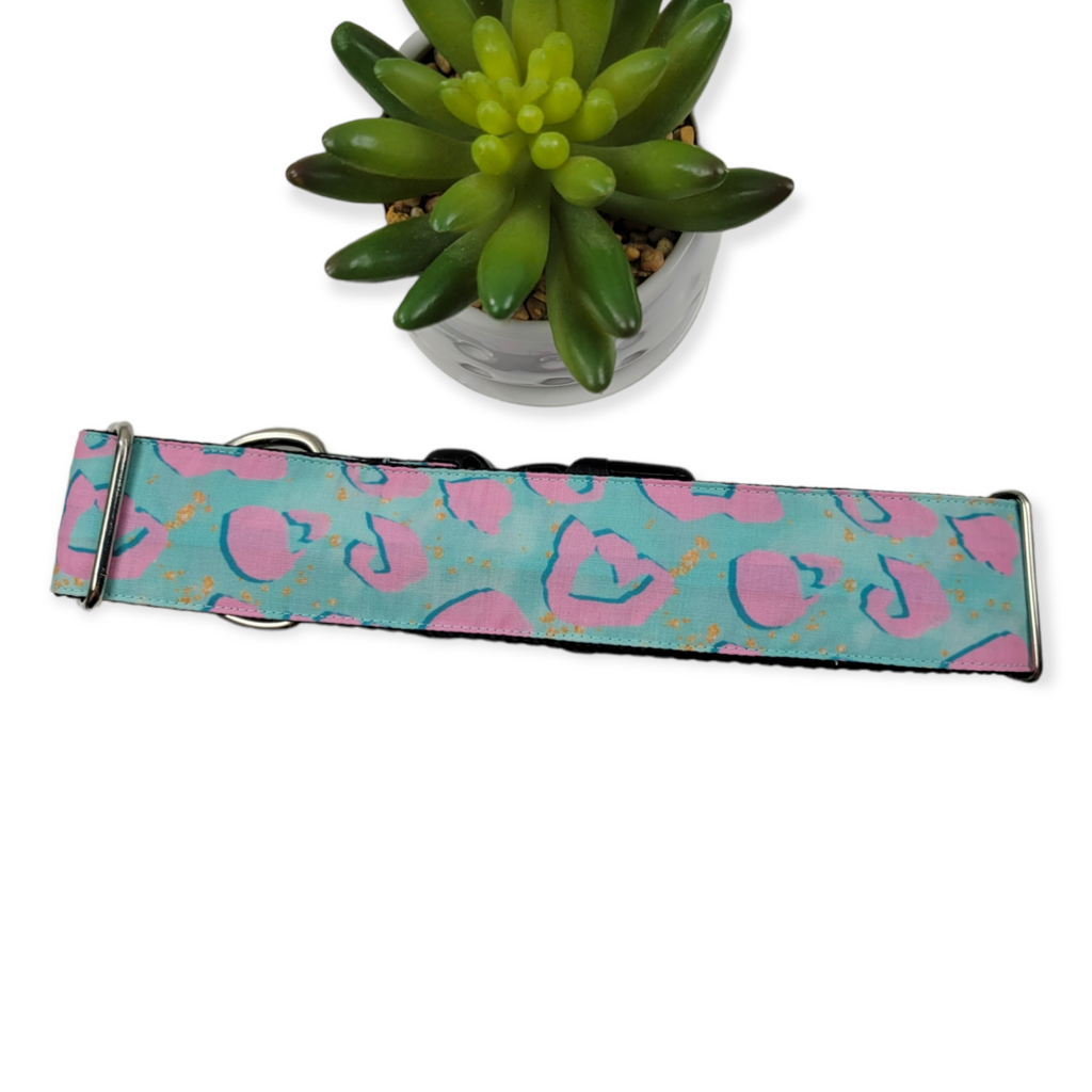 80's Leopard Dog Collar (X-Large, 1.5" wide)