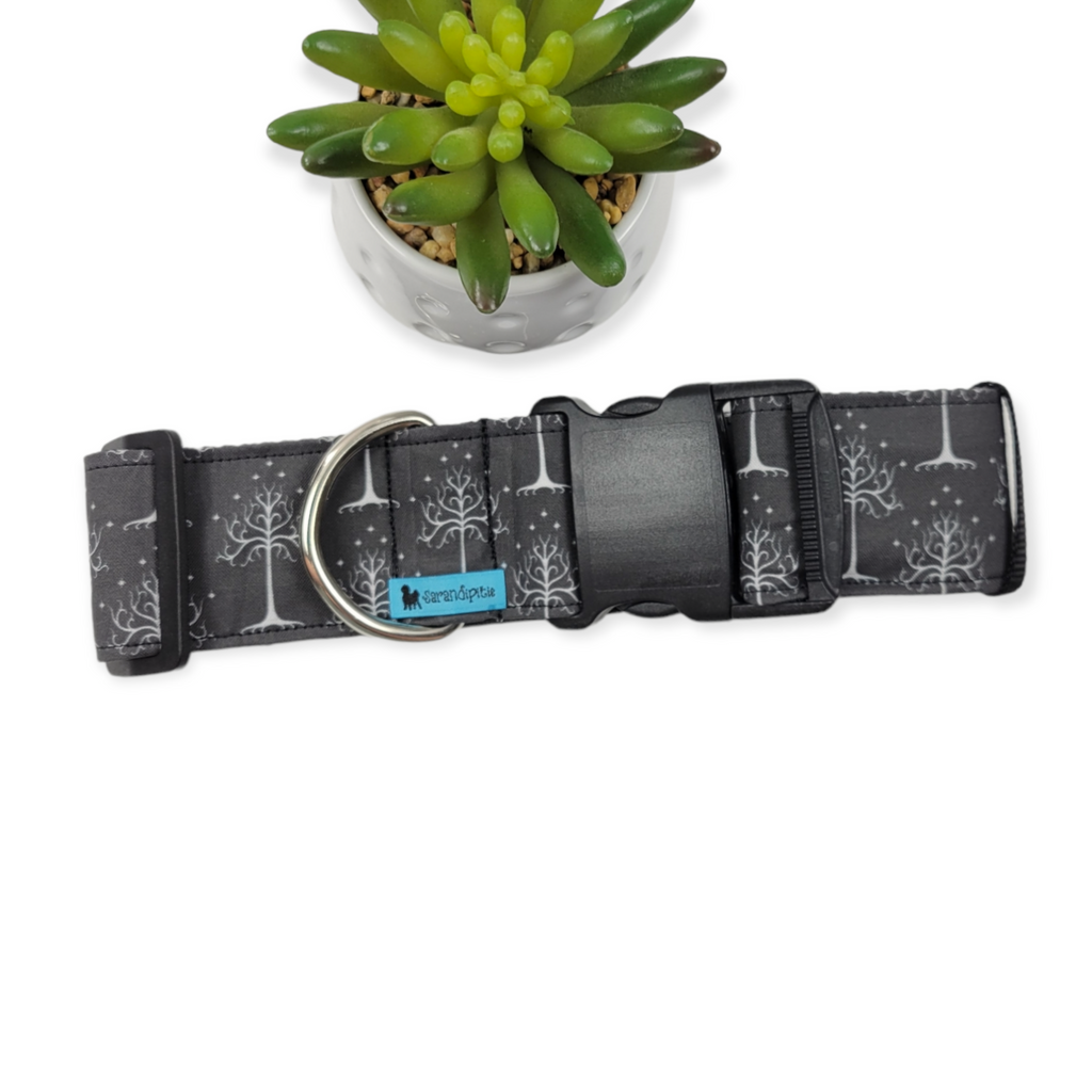 Tree of Gondor Dog Collar (X-Large, 2" wide)