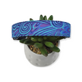 Purple & Blue Swirl Dog collar (Large)