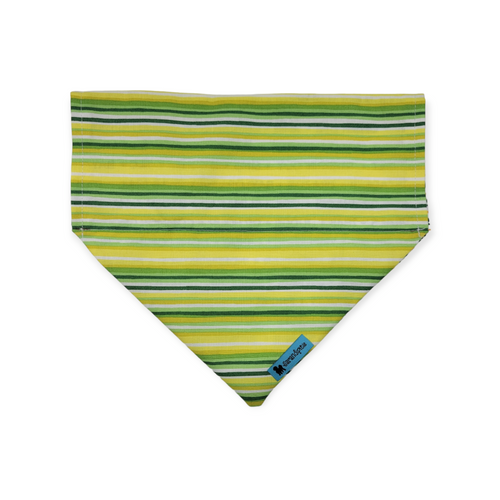 Baylor Traditions/Green & Yellow Stripes Reversible Slide-on Bandana (Medium)