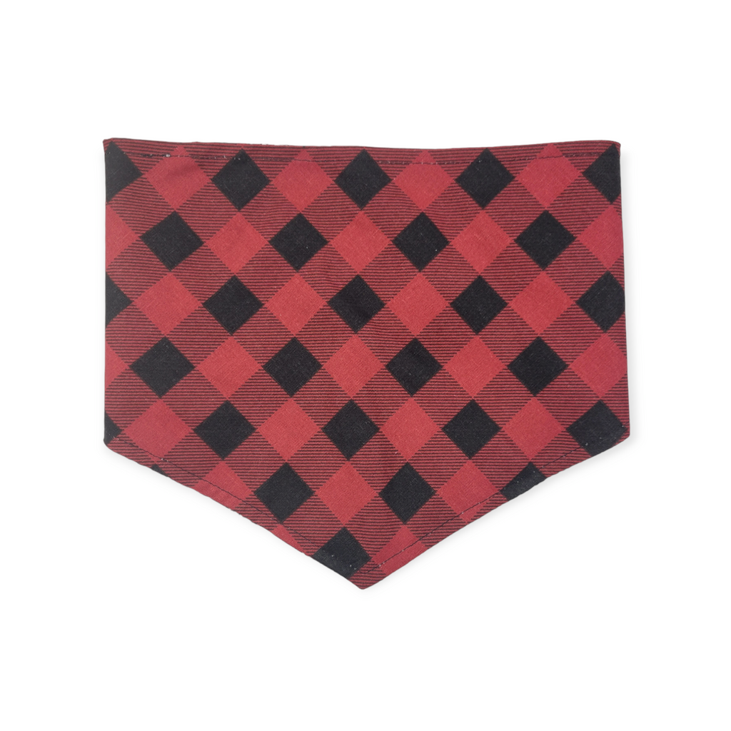 Buffalo Plaid/A&M Tie-on Bandana (Medium)