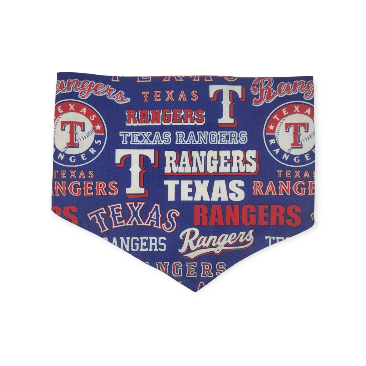 Rangers/Red Paisley Tie-on Bandana (Medium)
