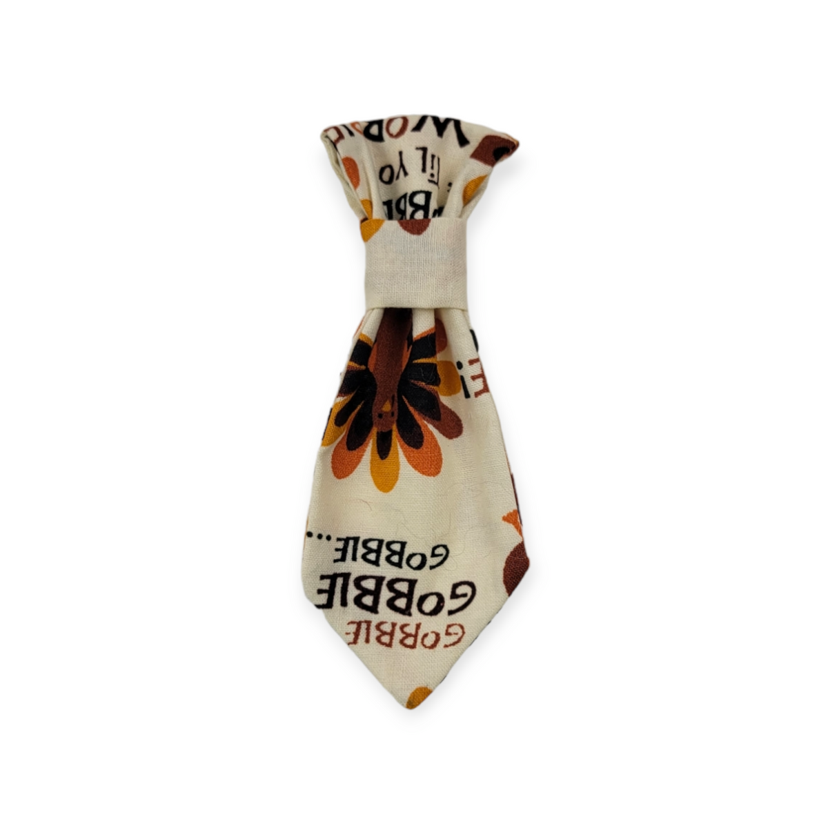 Gobble 'til You Wobble Dog Necktie (X-Small)