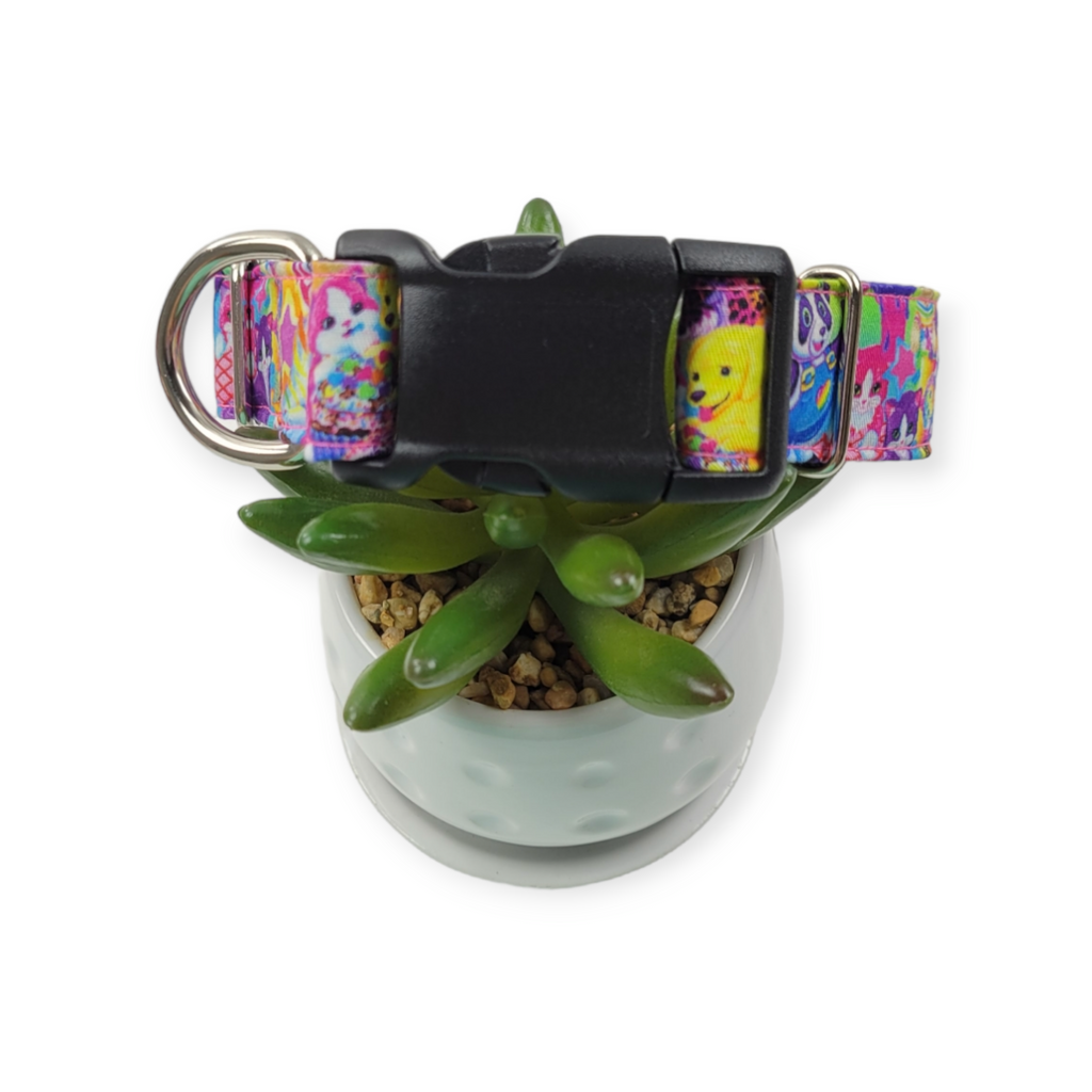 Lisa Frank Dog Collar (Medium, 1" wide)